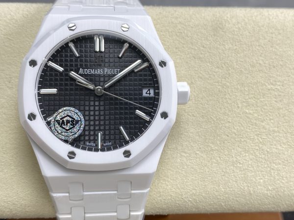 オーデマピゲ　レプリカ（APSファクトリー）ロイヤルオーク15500ホワイトセラミック　ブラック　スーパーコピー最高峰
