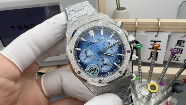 オーデマピゲ　レプリカ（APSファクトリー）ロイヤルオーク26240　フロストゴールド　アイスブルー　スーパーコピー最高峰