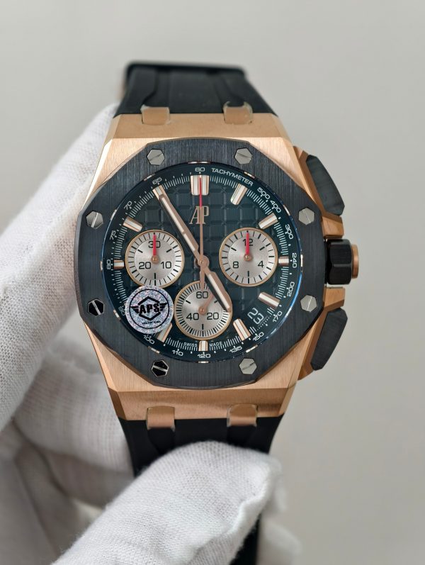 オーデマピゲ　レプリカ（APSファクトリー）ロイヤルオーク・オフショア　クロノグラフ26420　ゴールド42mm　ブラック　スーパーコピー最高峰