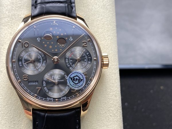 IWC　レプリカ（APSファクトリー）ポルトギーゼ・パーペチュアル・カレンダーIW503404 グレー　ゴールド　スーパーコピー最高峰
