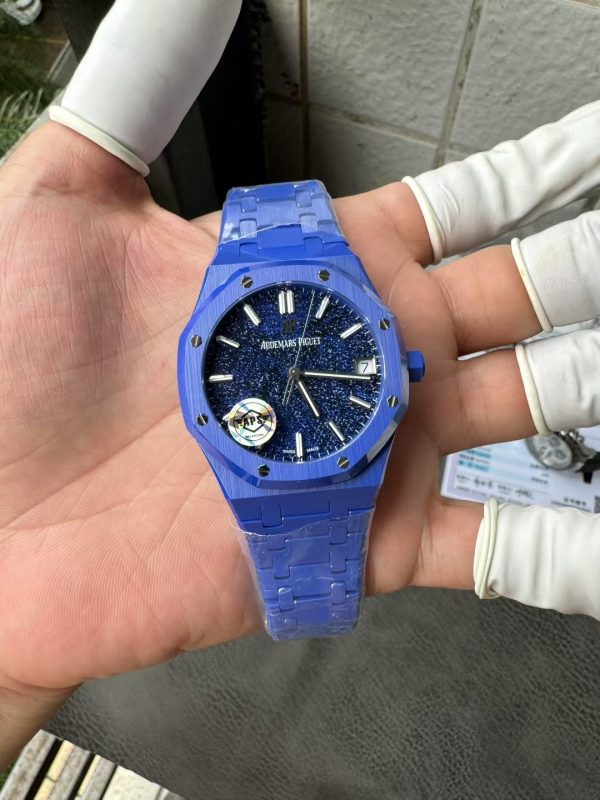 オーデマピゲ　レプリカ（APSファクトリー）ロイヤルオーク15500ブルーセラミック　アベンチュリンダイヤル　スーパーコピー最高峰